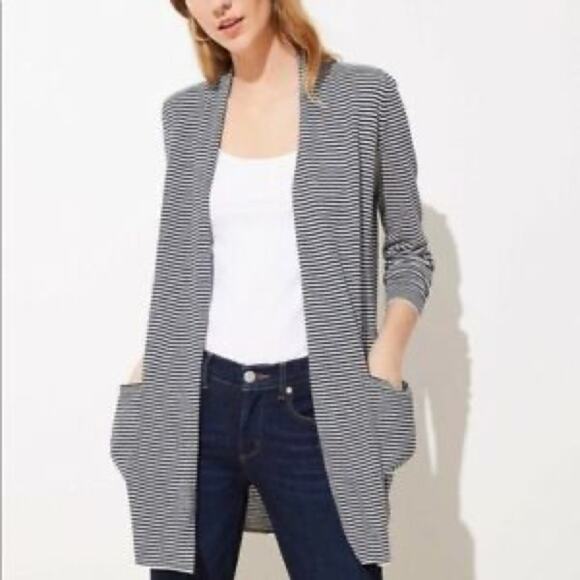 Loft Striped Cardigan - Picture 1 of 6